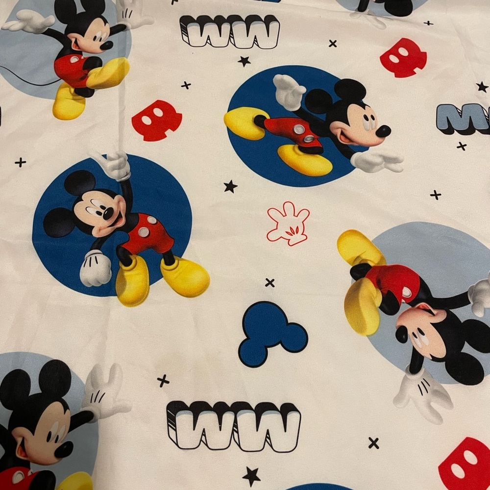 Disney Brand Mickey Mouse Playhouse Toddler Bed Flat Sheet